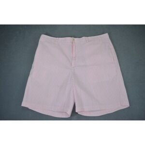 Vineyard Vines Shorts Men's 38 Pink /White Seersucker Breaker Chino Preppy 7.5"